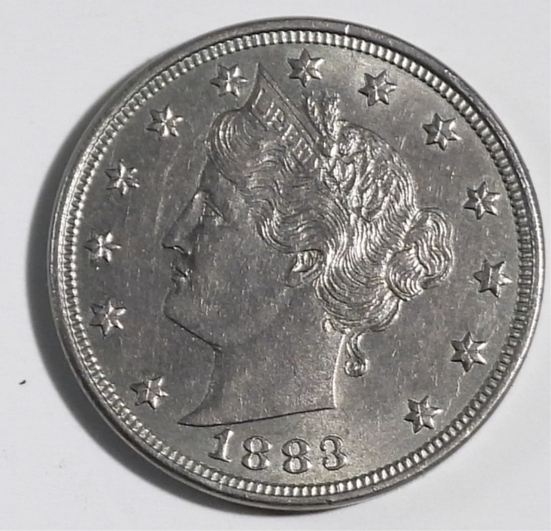 1883 Liberty "V" Nickel, No Cents: Get yours now!
