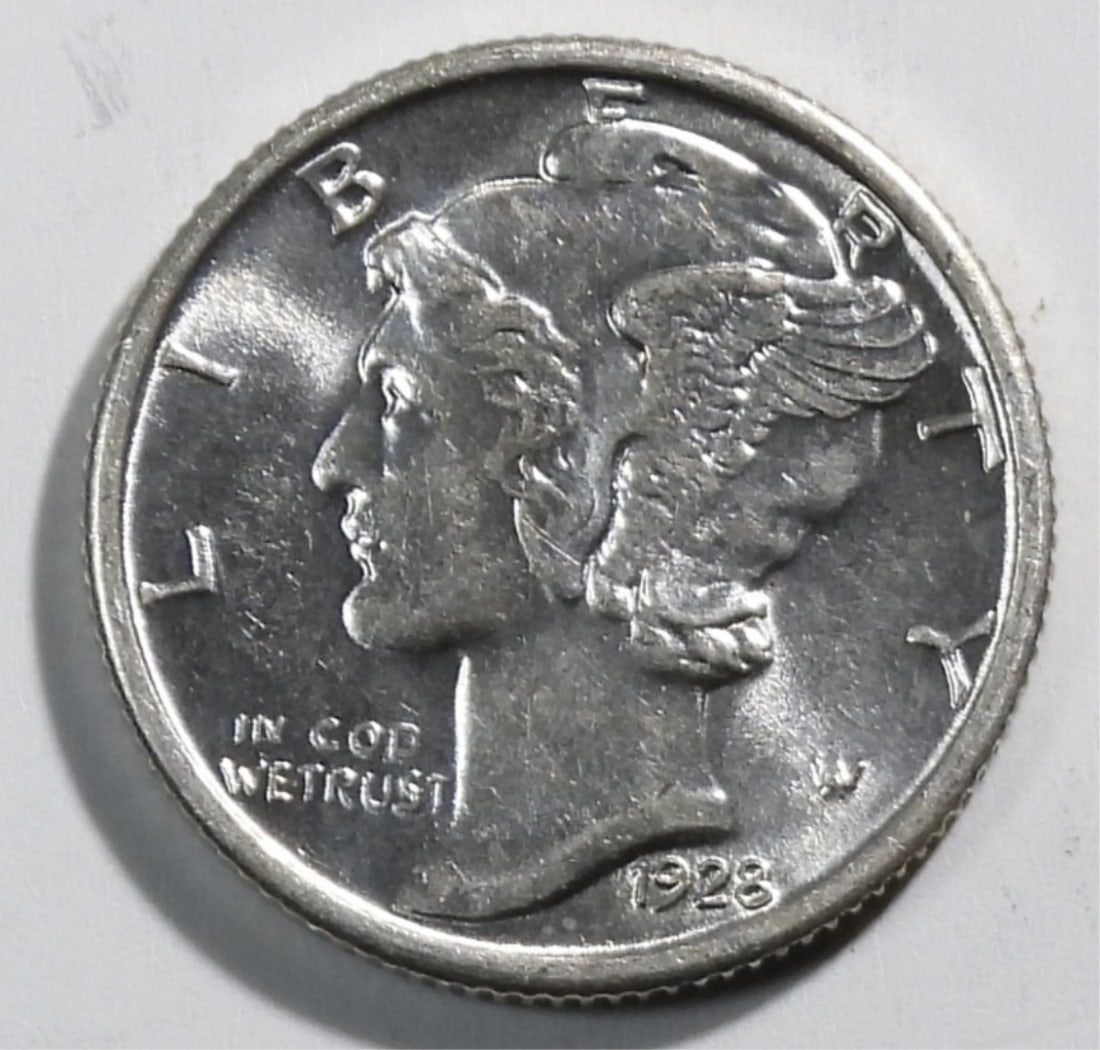 1928 Mercury Dime: Bid with the #1 Auction House