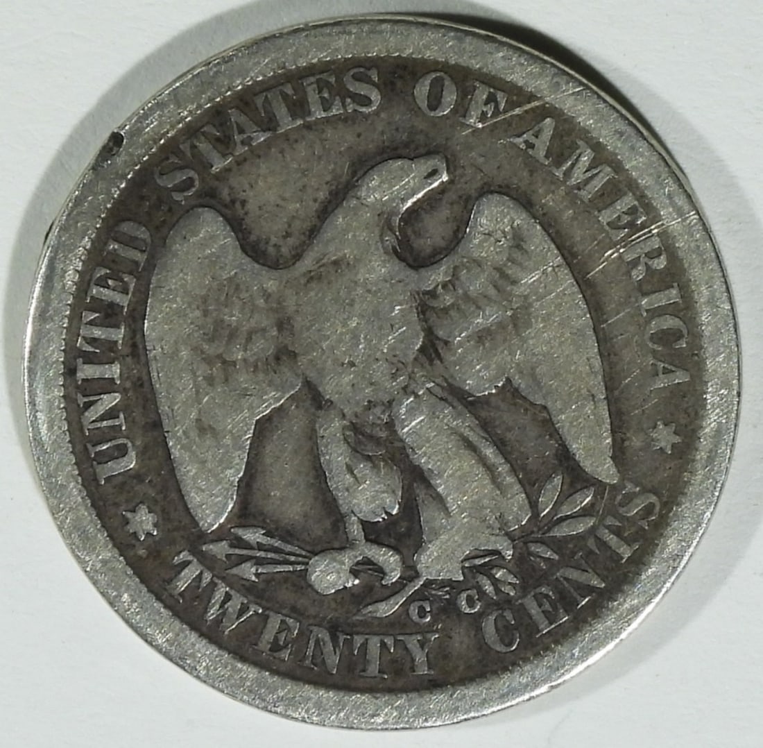 1875-CC Twenty Cent Piece - 2