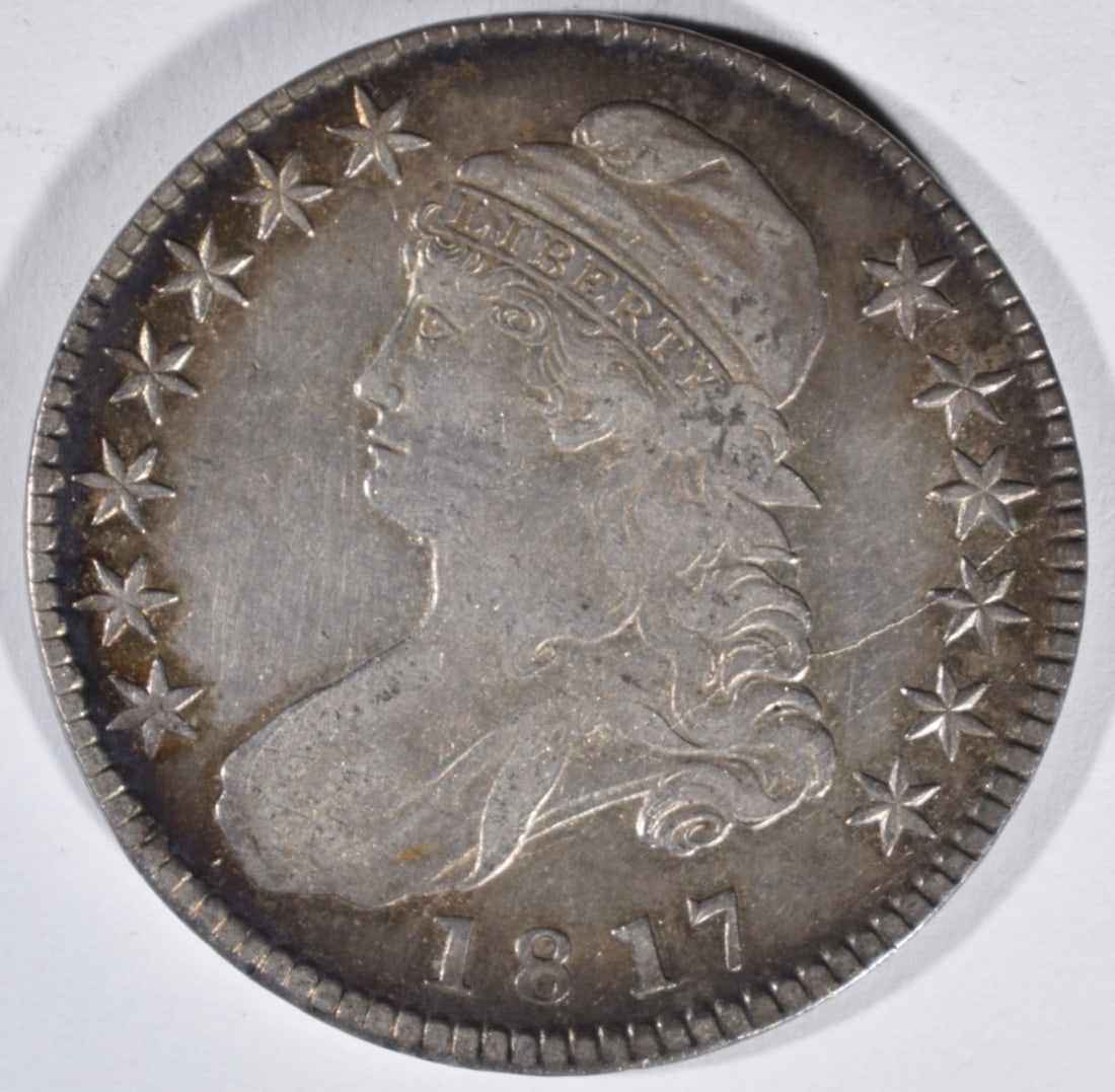 1817 Bust Half Dollar: Follow us on Facebook, Instagram, X, and TikTok