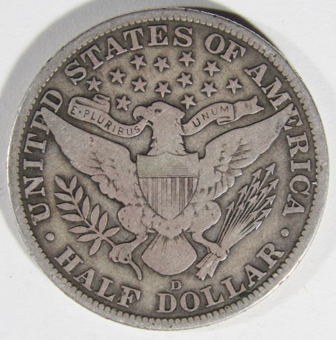 1915-D Barber Half Dollar - 2