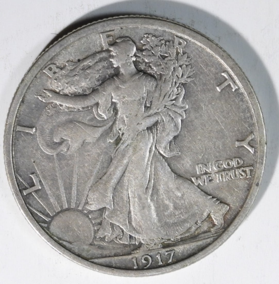 1917 Walking Liberty Half Dollar: Visit us on Facebook!
