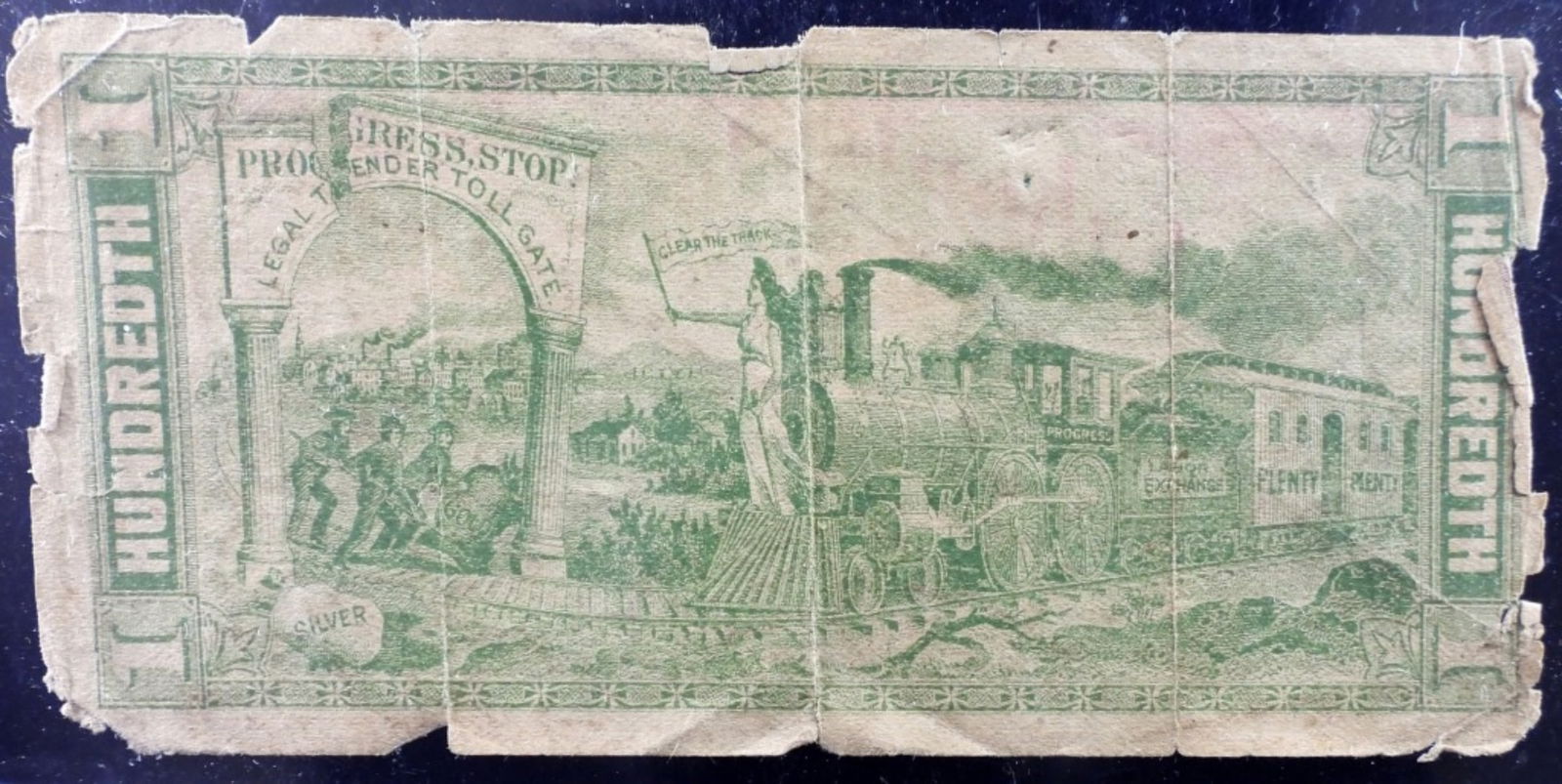 1897 Labor Exchange Note 1/100 - 2
