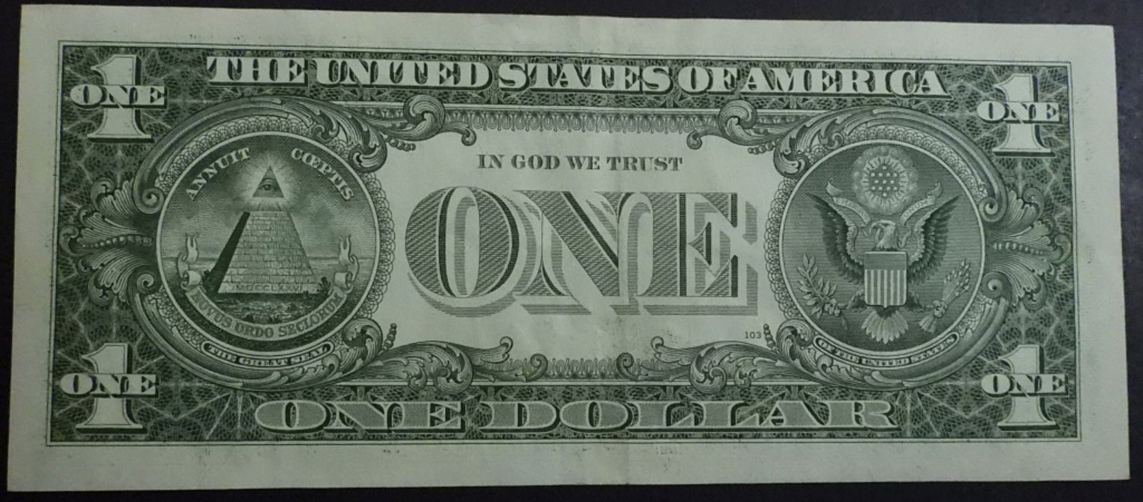 Back to Face Ink Transfer Error $1 1981 - 2