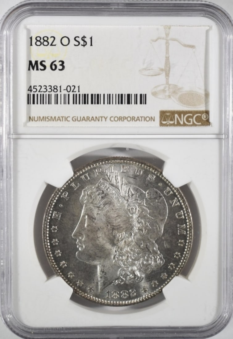 1882-O Morgan Dollar, NGC MS-63 (1 of 2)