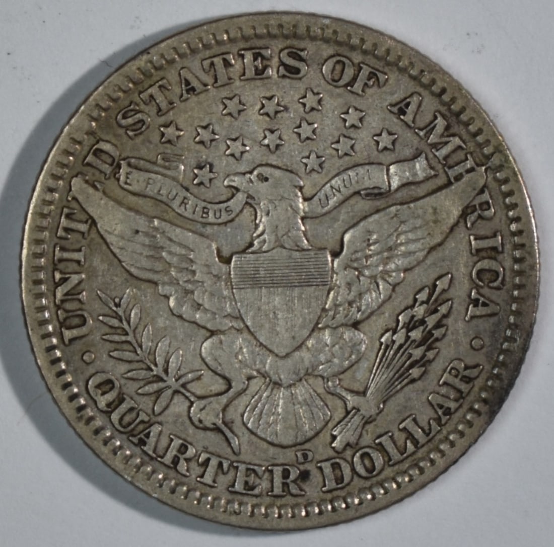 1909-D Barber Quarter - 2