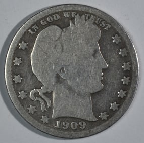 1909-O Barber Quarter