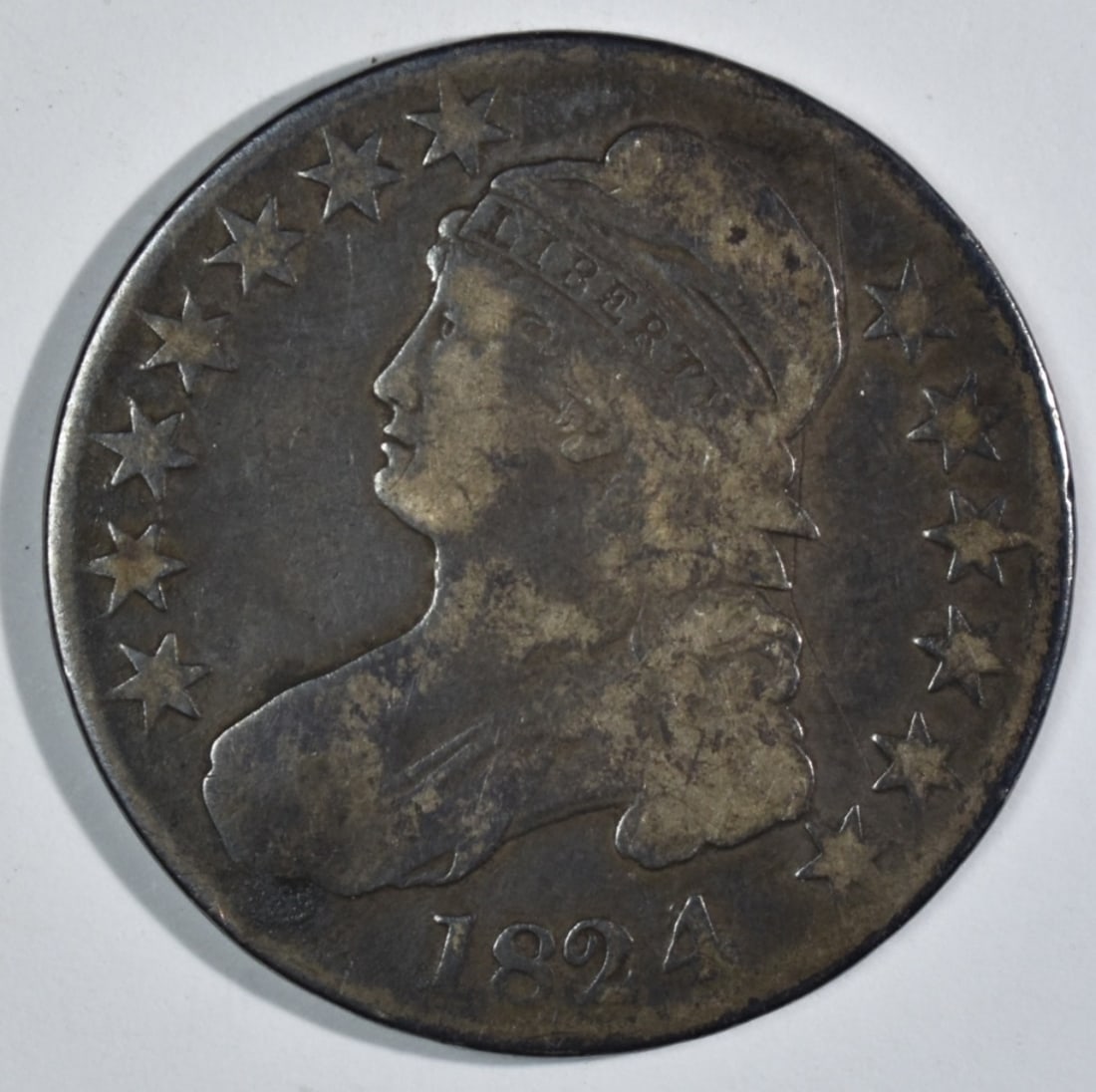 1824/1 Bust Half Dollar: Follow us on Facebook, Instagram, X, and TikTok.