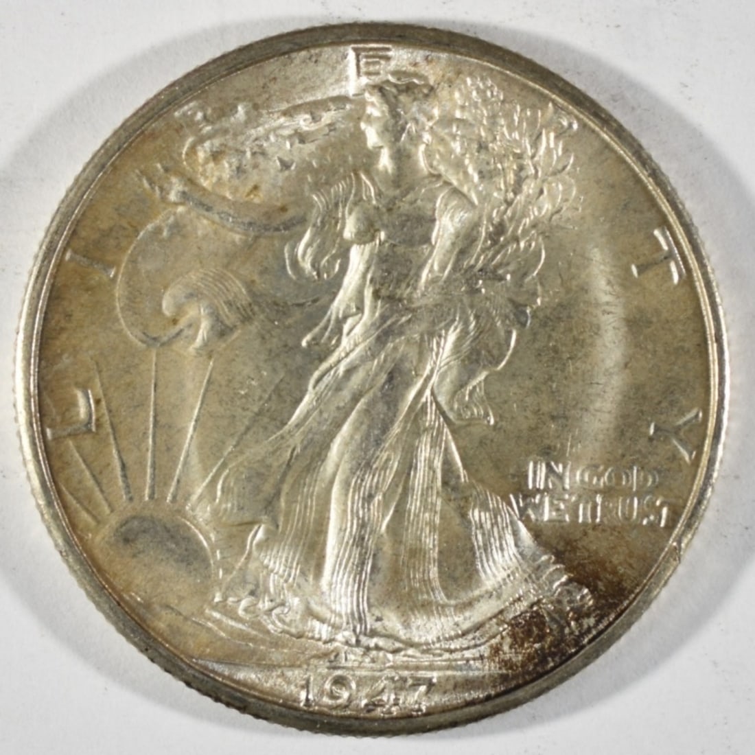 1947-D Walking Liberty: Bid live now!