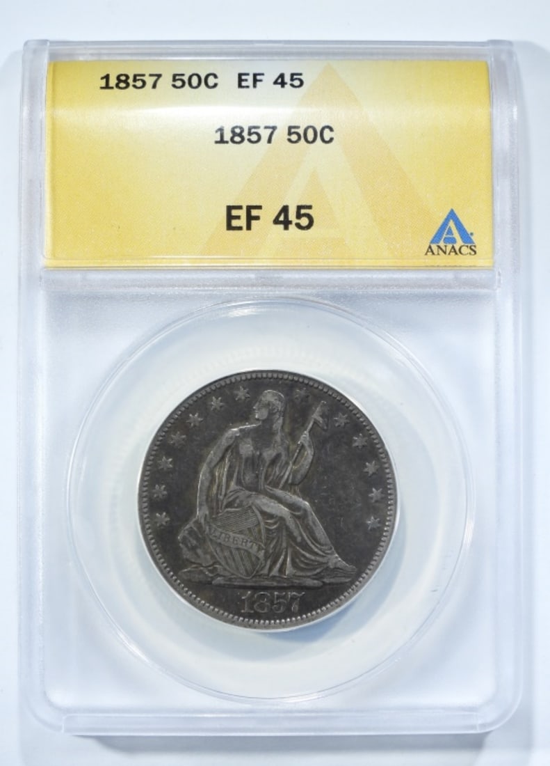 1857 Half Dollar, ANACS EF-45 (1 of 2)