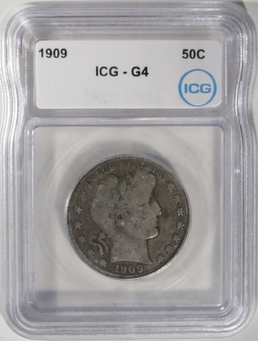 1909 Barber Half Dollar, ICG G-4 (1 of 2)