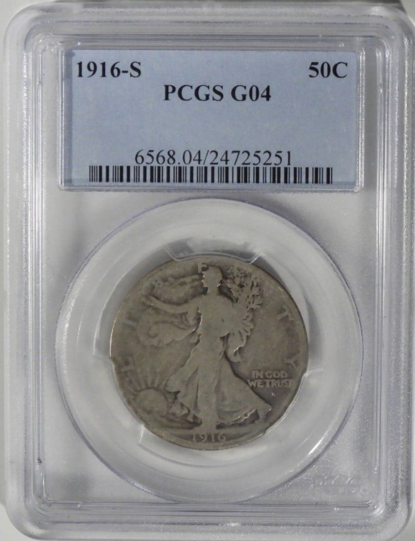 1916-S Walking Liberty Half, PCGS G-04 (1 of 2)
