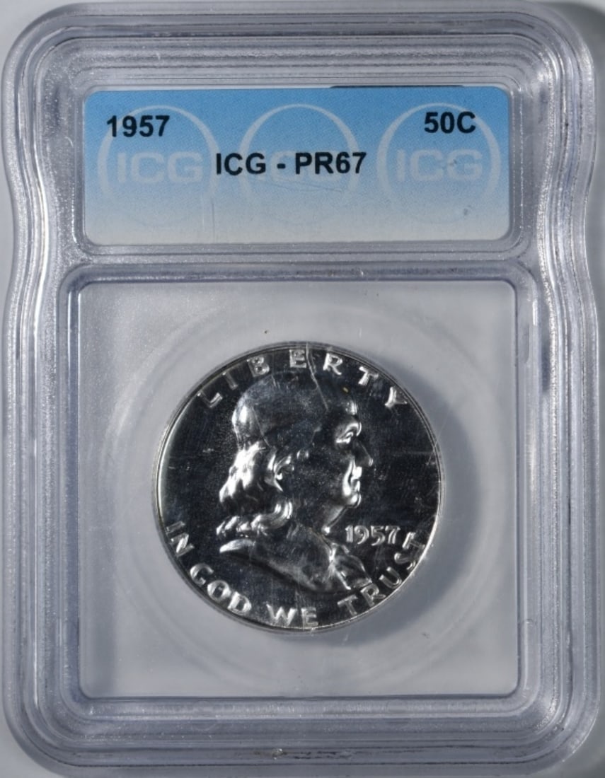 1957 Franklin Half, ICG PR-67 (1 of 2)