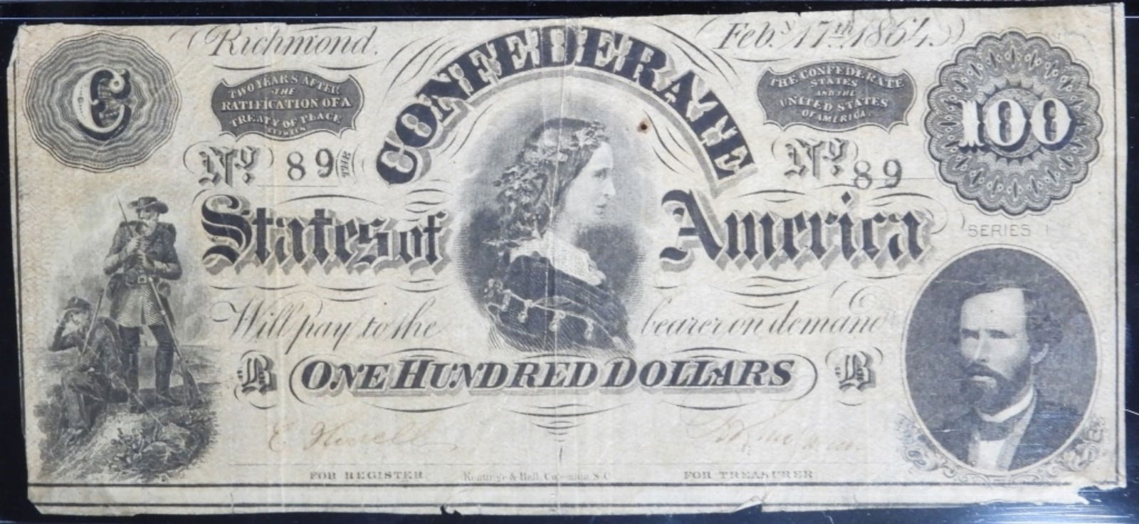 1864 Trade 65 Confederate States Of America $20: Follow us on TikTok, Instagram, and X