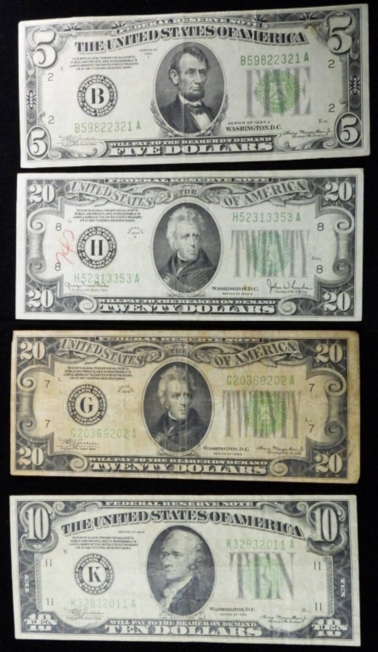 (4) 1934 Federal Reserve Notes (1 of 2)