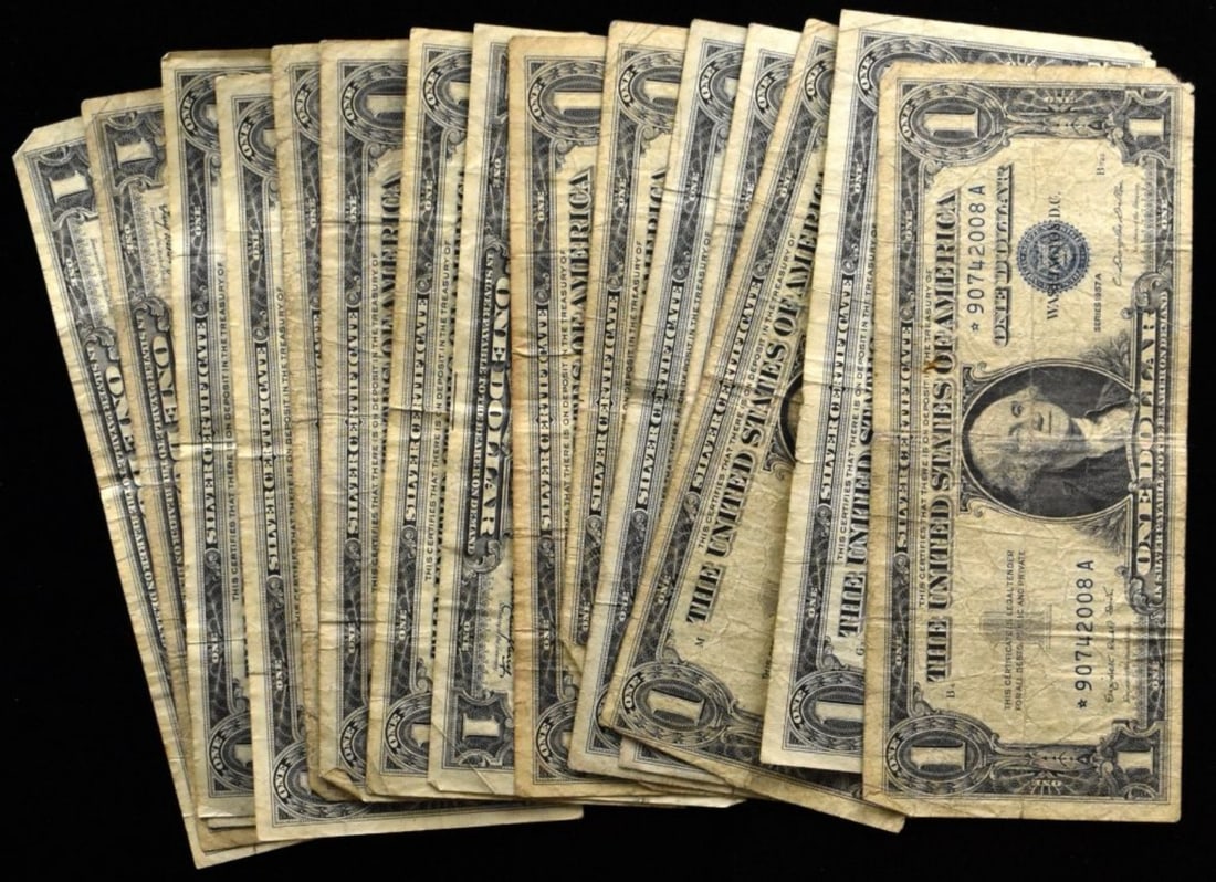 16- $1 Silver Cert Star Notes: Your #1 shop for all things collectible.