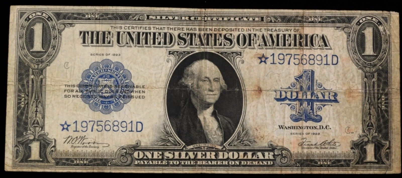 1923 $1 Silver Certificate Star Note (1 of 2)