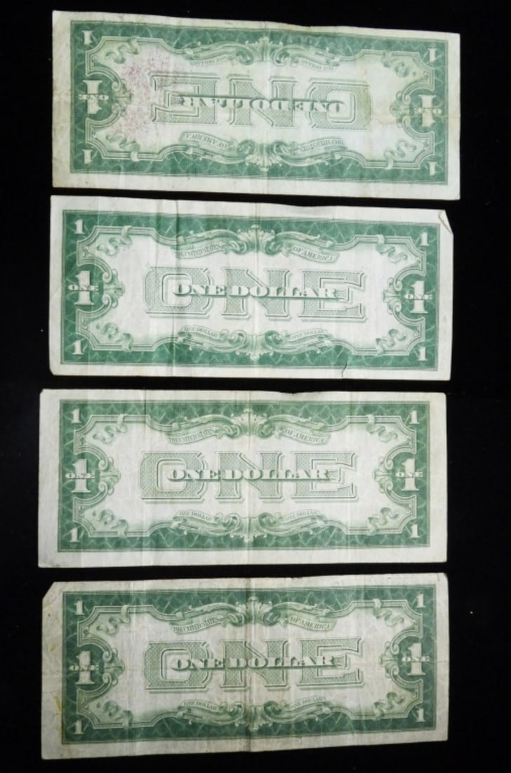 (4) 1928 $1 Silver Certs. - 2