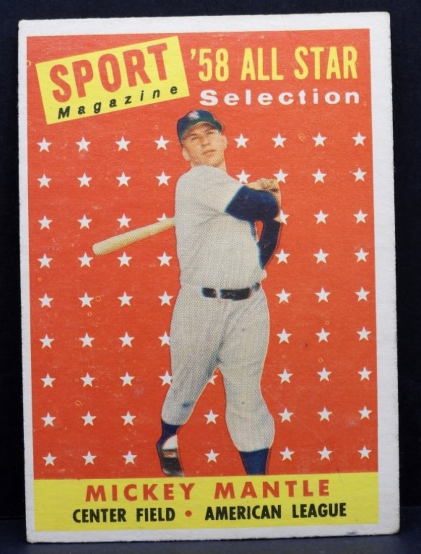 TOPPS #487 Mickey Mantle 1958 (1 of 2)