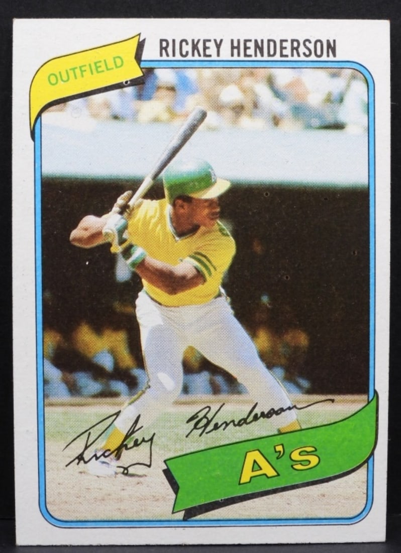 1980 TOPPS Rickey Henderson #482 (1 of 2)