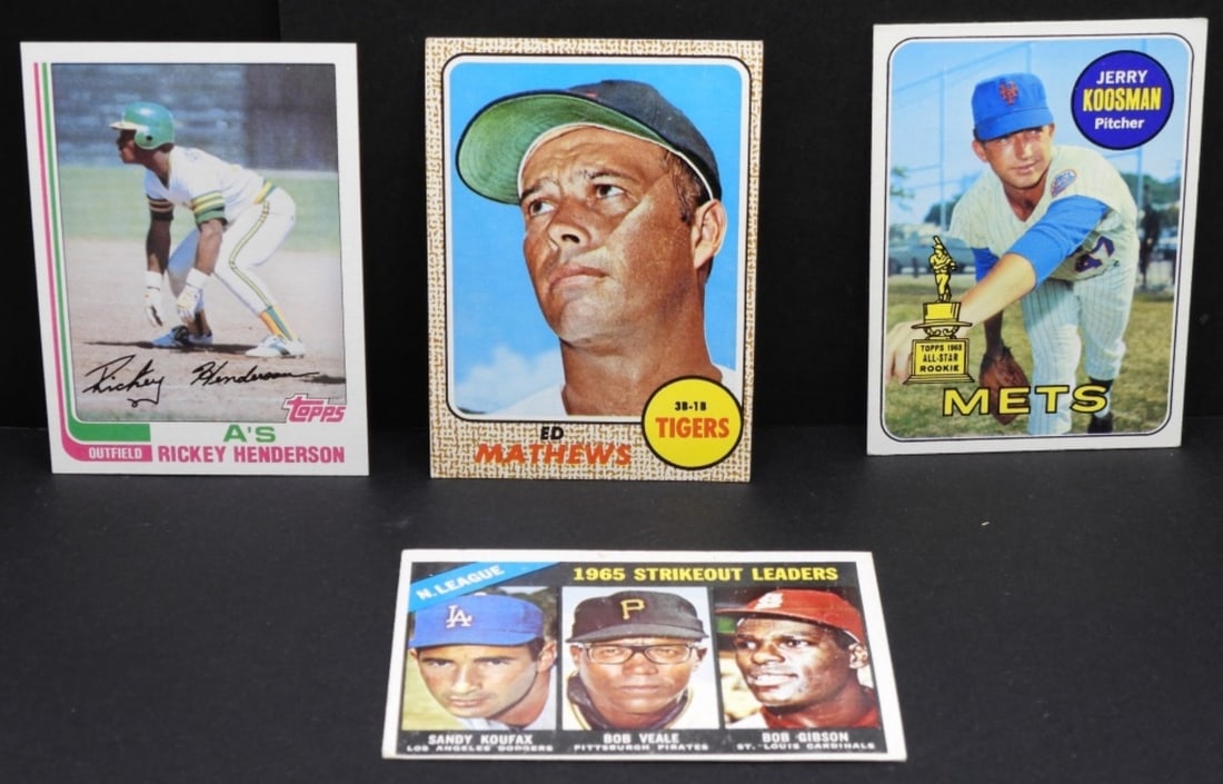 (4) TOPPS Baseball Cards G-VG (1 of 2)