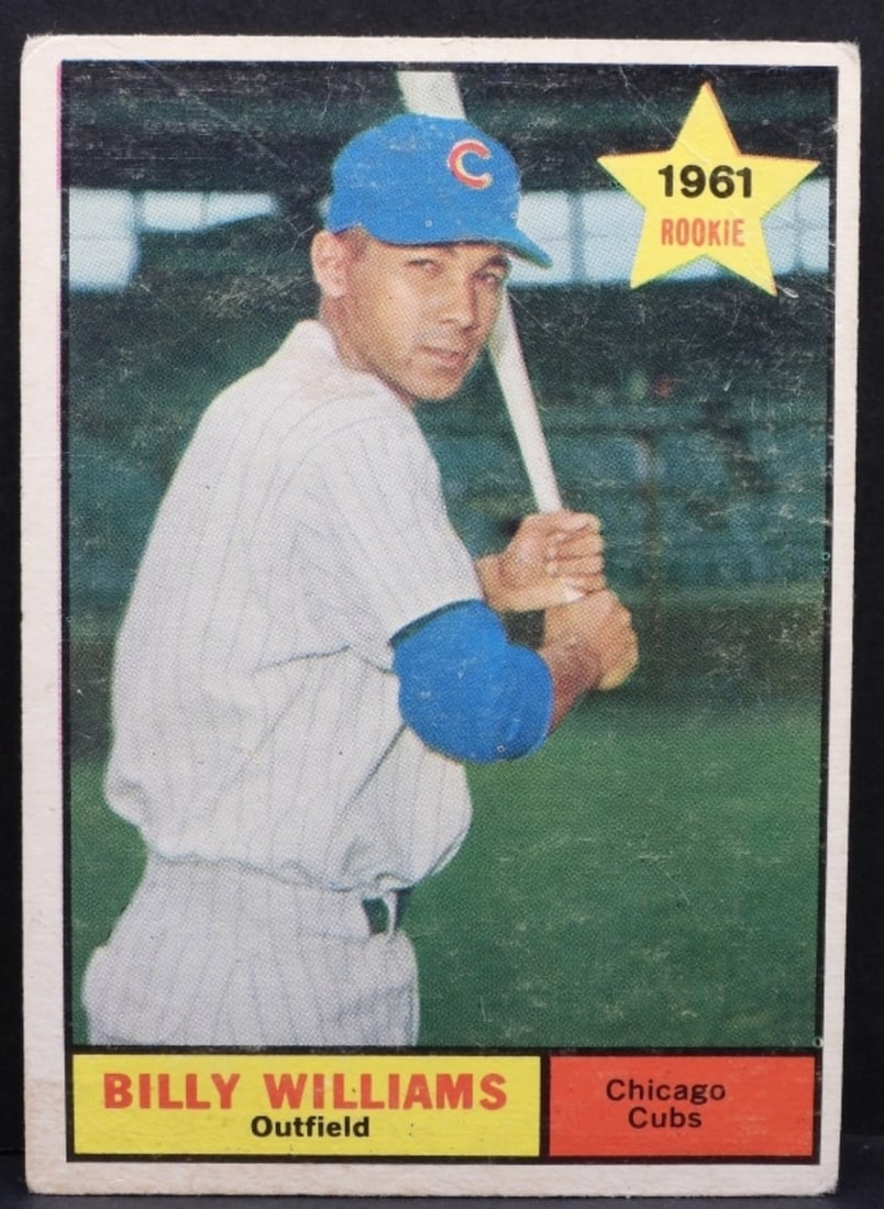 Billy Williams 1961 TOPPS #141 G: Slightly rounded corners