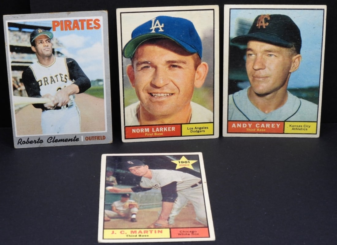 (4) TOPPS Baseball Cards (1 of 2)