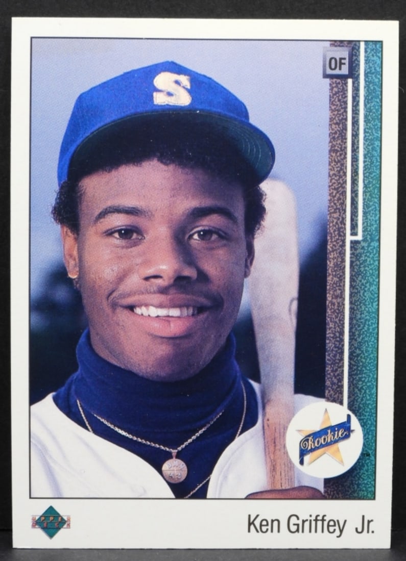 Ken Griffey Jr. Upper Deck #1 Card: No creases, corners are not rounded. Very good condition