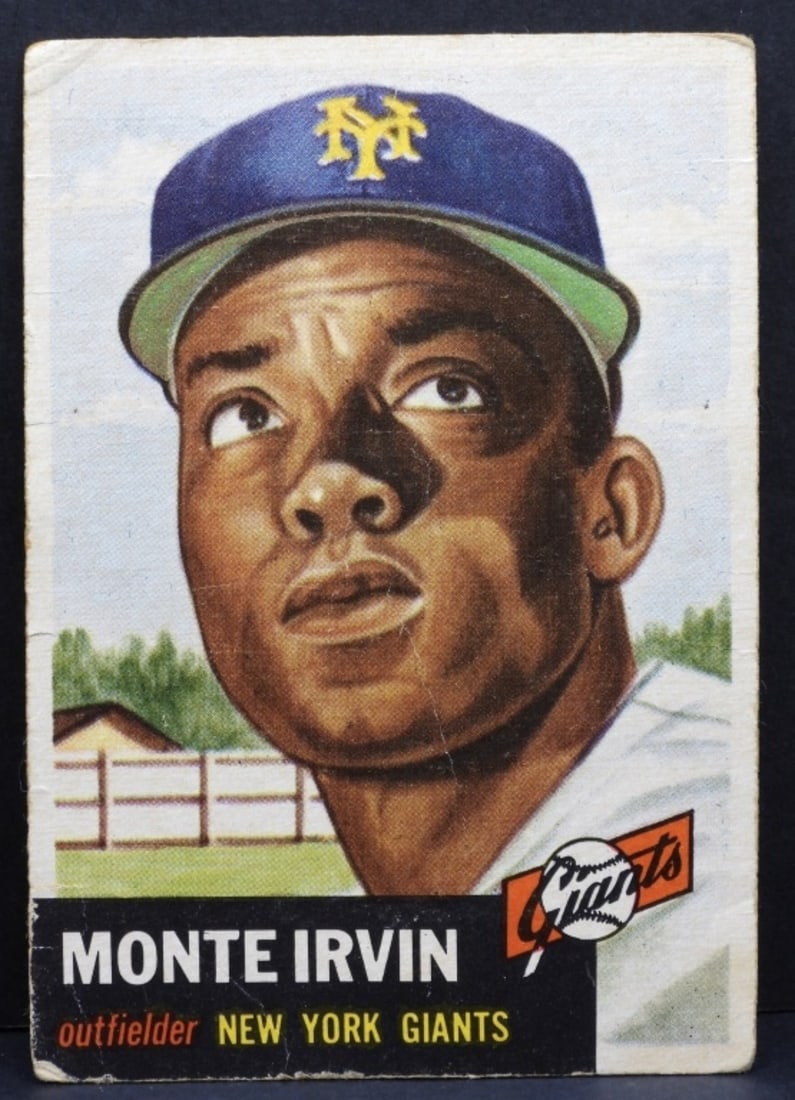 Monte Irvin TOPPS #62 Card: Creased, edges are worn down, corners are rounded. Poor condition.