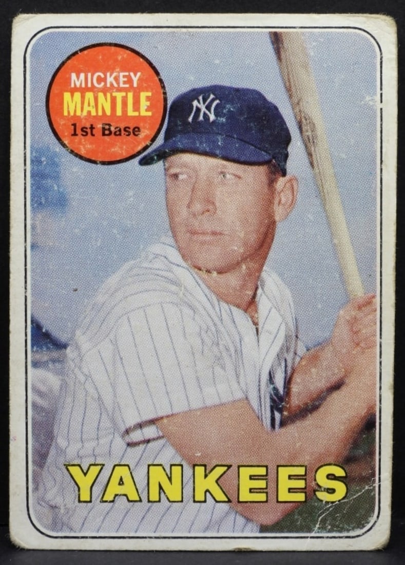 Mickey Mantle 1969 TOPPS Card (1 of 3)