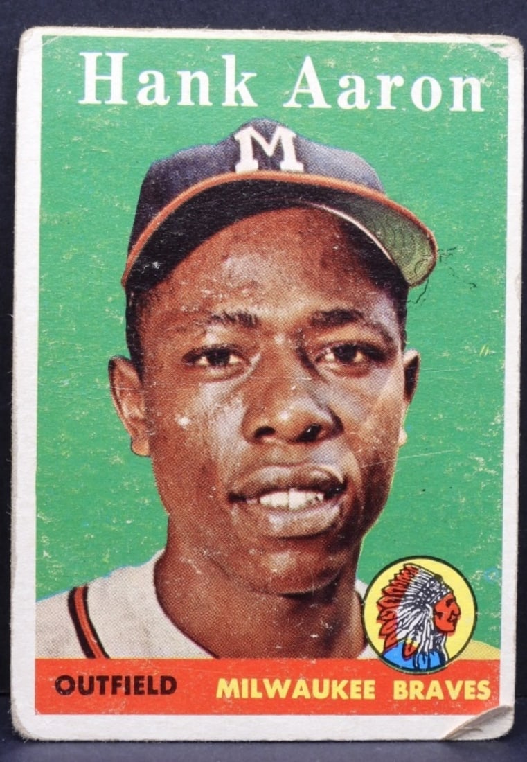 Hank Aaron #30 TOPPS Card (1 of 3)