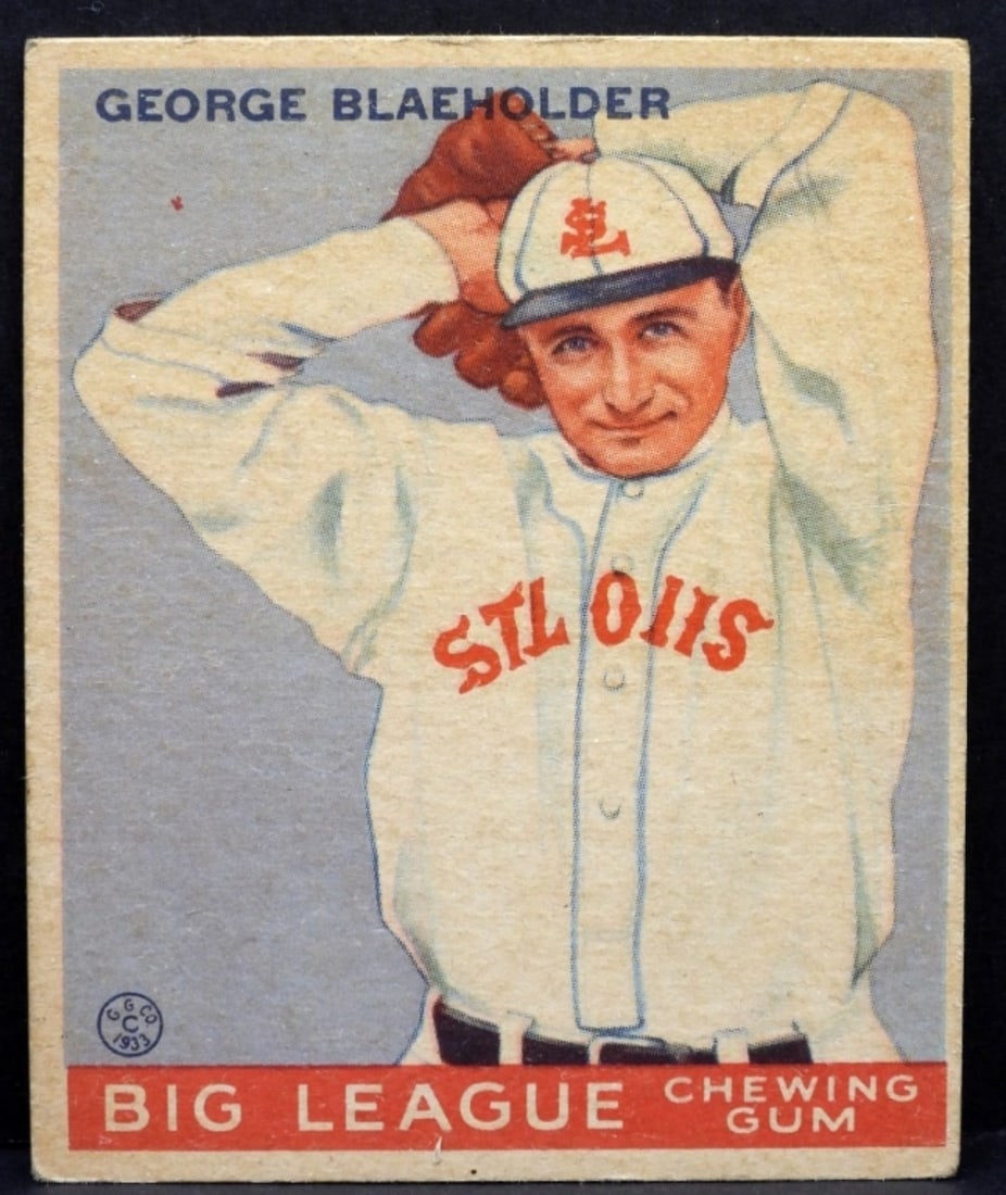 George Blaeholder Big League Chewing Gum: No creasing, rounded corners. Good condition