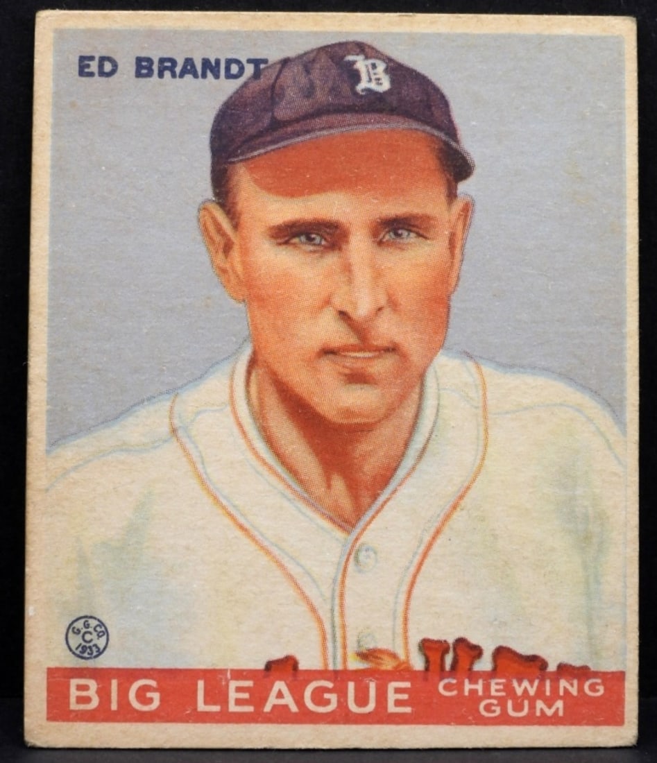 Ed Brant Big League Chewing Gum: No creasing, corners are rounded. Good condition