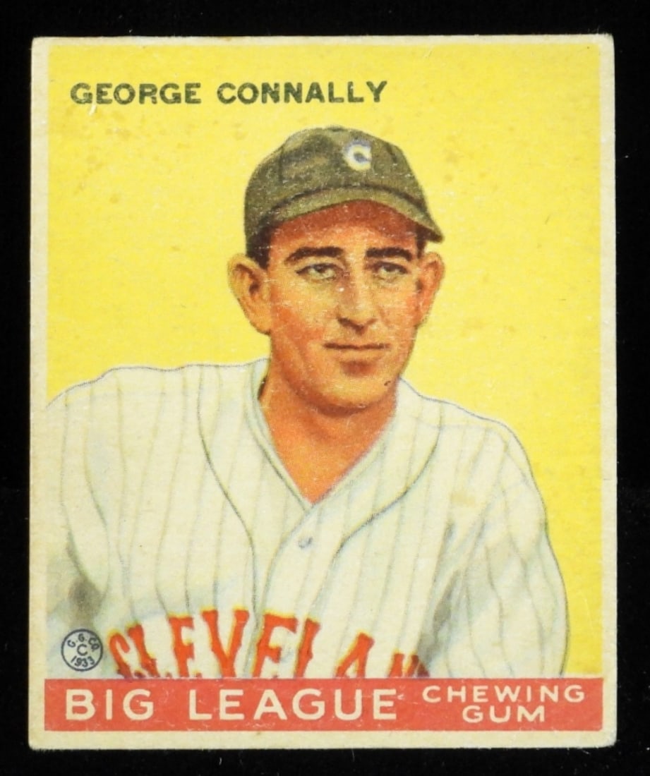 George Connally Big League Chewing Gum: No creasing, corners are rounded just a tad. Good condition