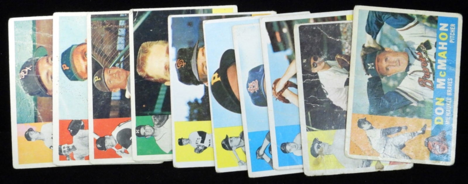 (10) Mystery TOPPS Baseball Cards: Various conditions. No duplicates