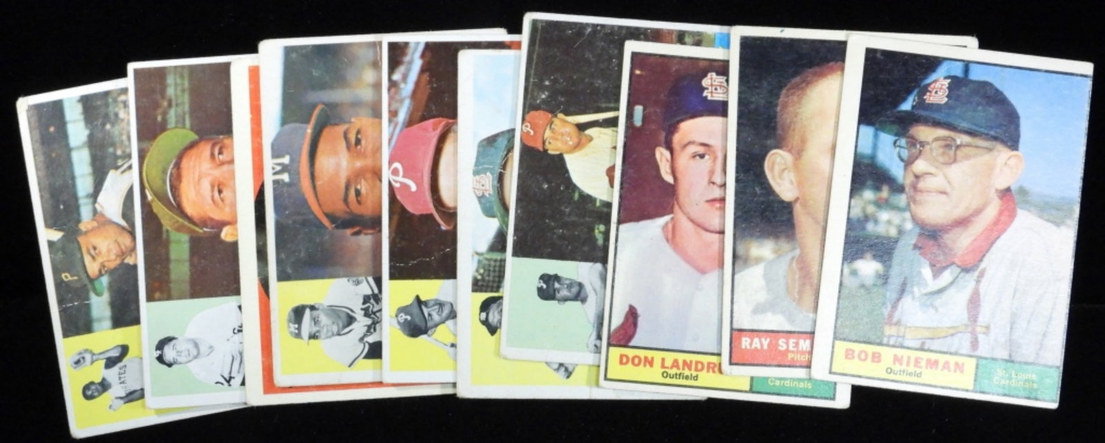 (10) Mystery TOPPS Baseball Cards: Various conditions, no duplicates. Find out what you can get!