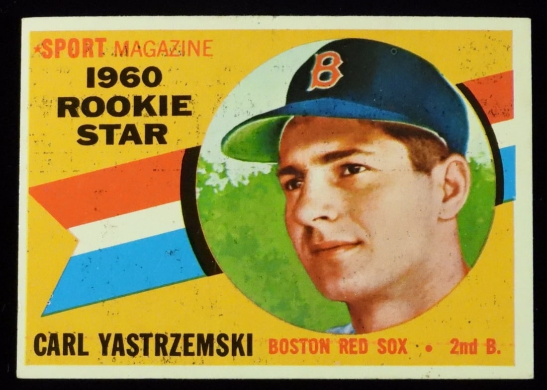 1960 Rookie Star Carl Yastrzemski: No creasing, corners are not rounded. Very good condition