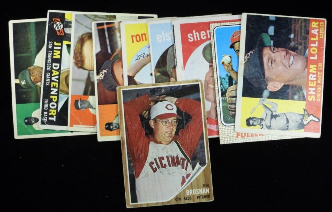 Various TOPPS Baseball Cards (10): Various conditions, no duplicates. Including Sherm Lollar, Jim Brosnan, Vern Fuller and more.