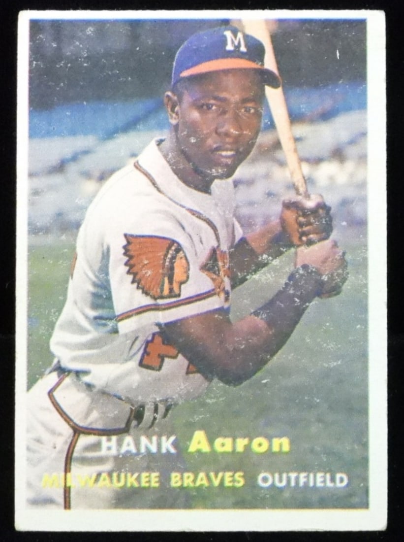Hank Aaron #20 TOPPS Card (1 of 2)