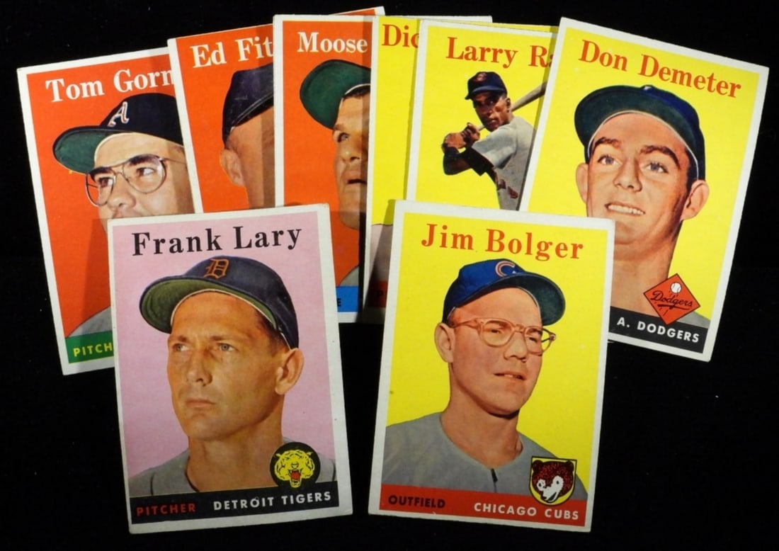 1958 Baseball Cards (10) (1 of 2)