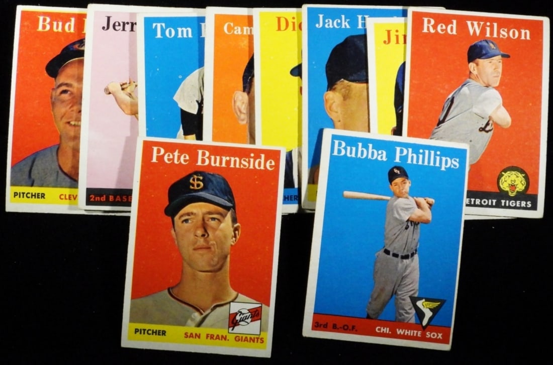 Baseball Cards 1958 (10) (1 of 2)