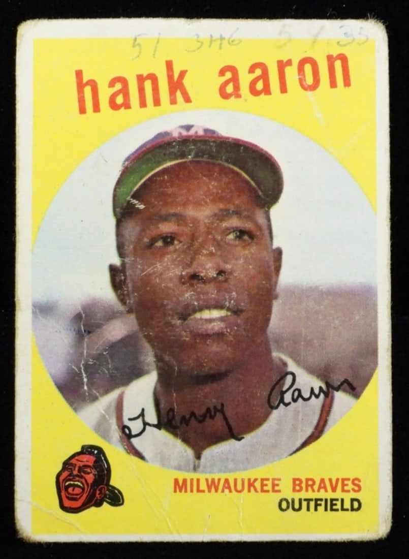 1959 Hank Aaron #380 TOPPS Card (1 of 4)