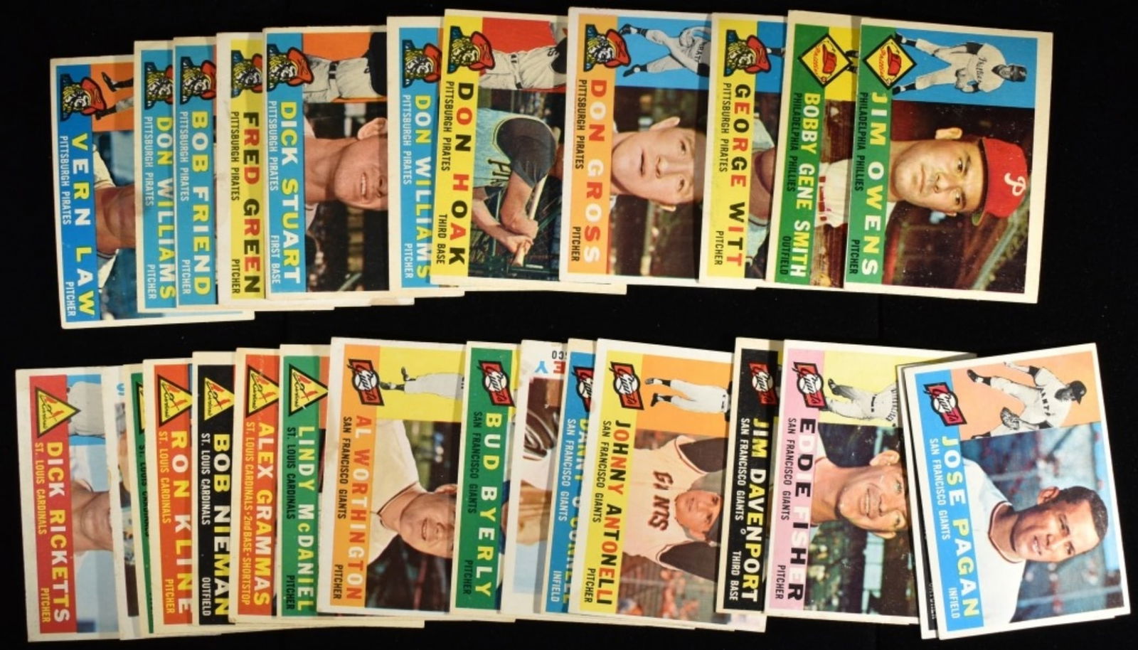 (30) 1960s Baseball Cards: Conditions may vary, may have duplicates, and may include possible reprints.