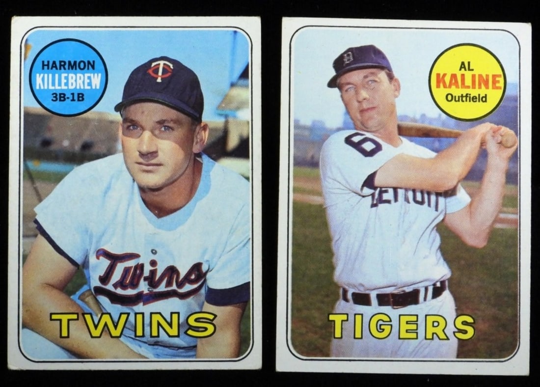 (2) 1969 TOPPS Baseball Cards G-VG (1 of 2)