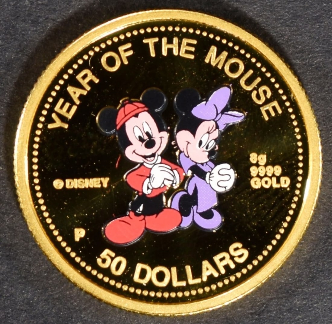 1996 Year of the Mouse- Mickey Mouse 8g Gold (1 of 2)