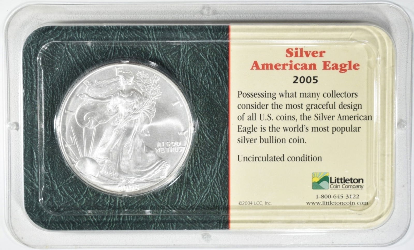 2005 BU Silver Eagle in Littleton Pack: Bid with Vintage Auctions