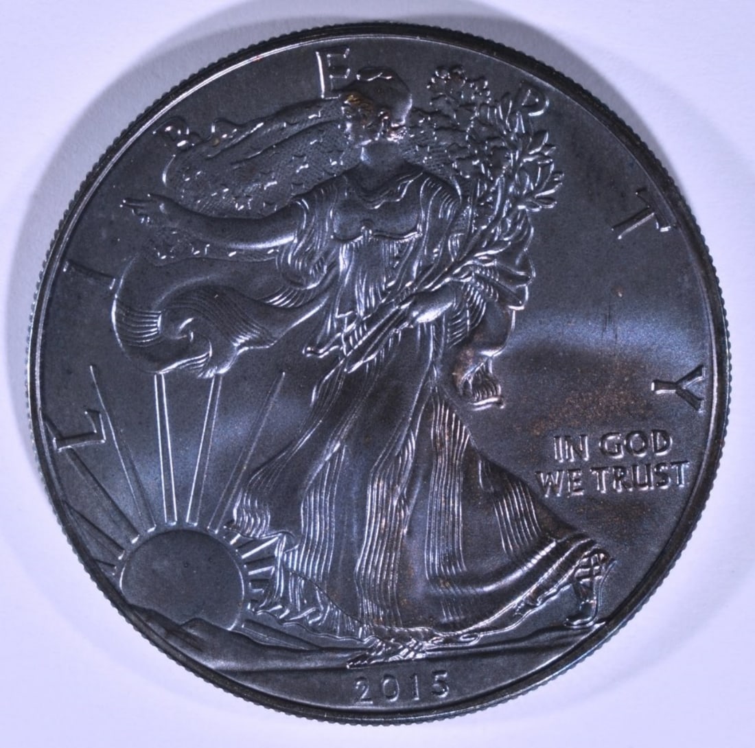 2015 Am. Silver Ealge, Rainbow Toning: Bid live now