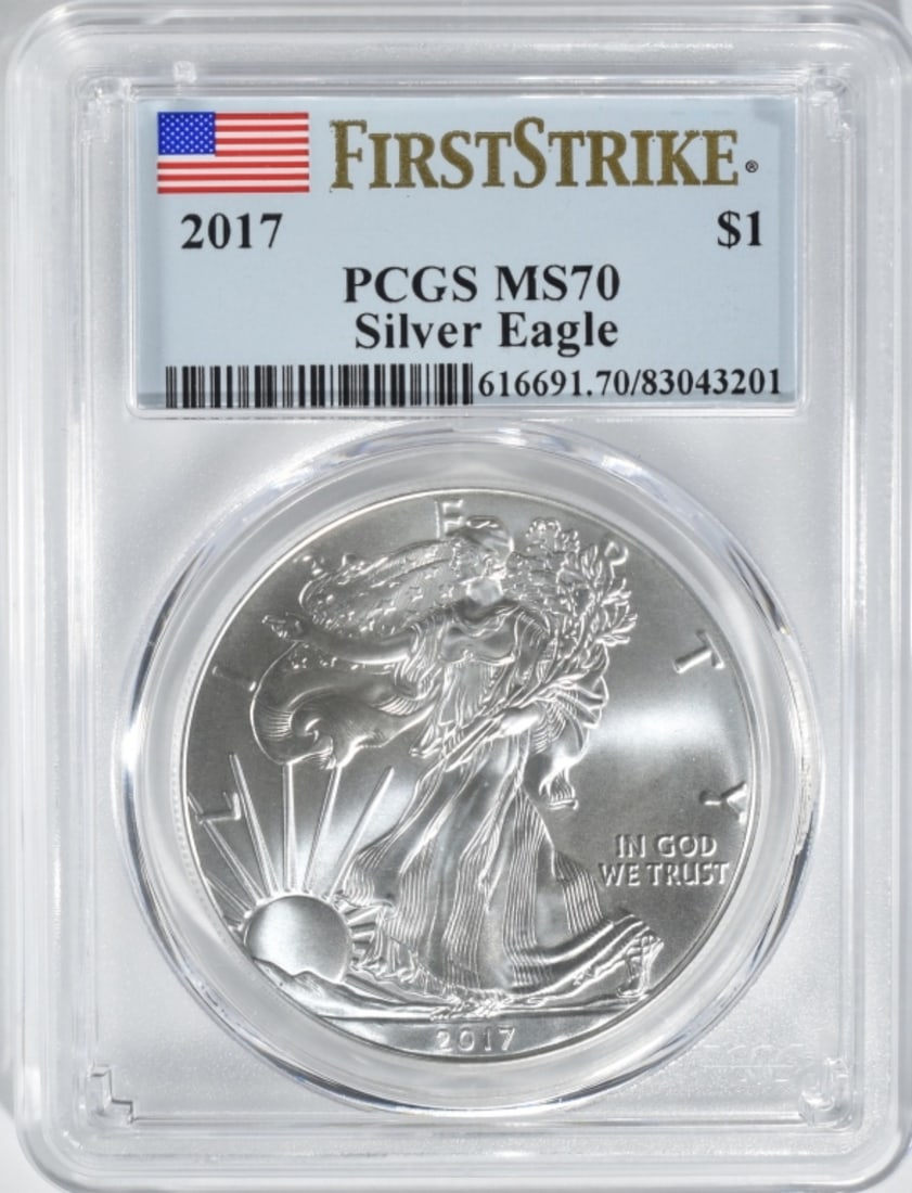 2017 Am Silver Eagle, PCGS MS-70 (1 of 2)