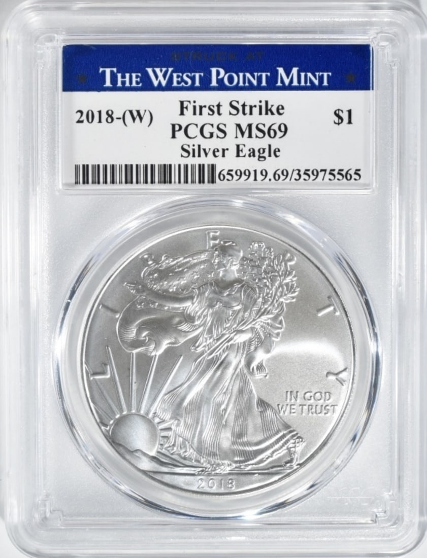 2018-(W) Silver Eagle, PCGS MS-69 (1 of 2)