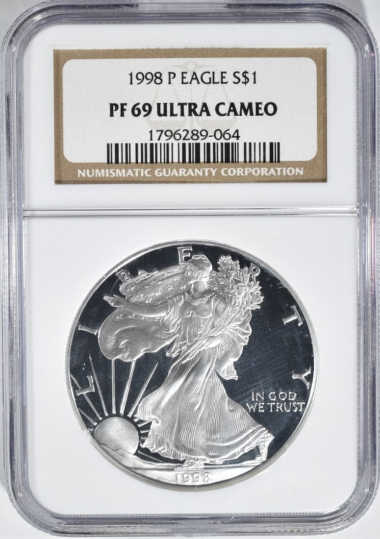 1998-P Am. Silver Eagle, NGC PF-69 Ultra Cameo (1 of 2)